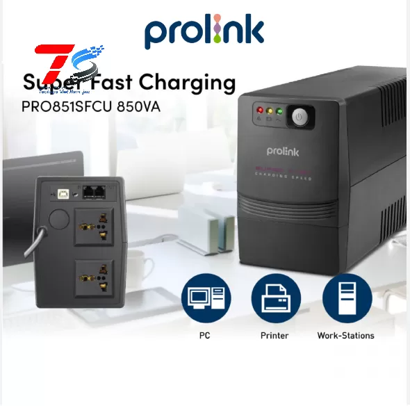 Bộ lưu điện UPS Prolink PRO851SFCU (850VA/480W)